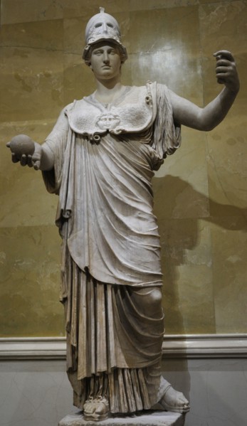 Athena, goddes of wisdom and just war.