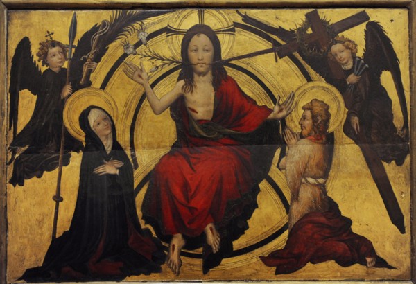 Christ on the Day of Judgement with the Virgin and St John the Baptist as Intercessors.