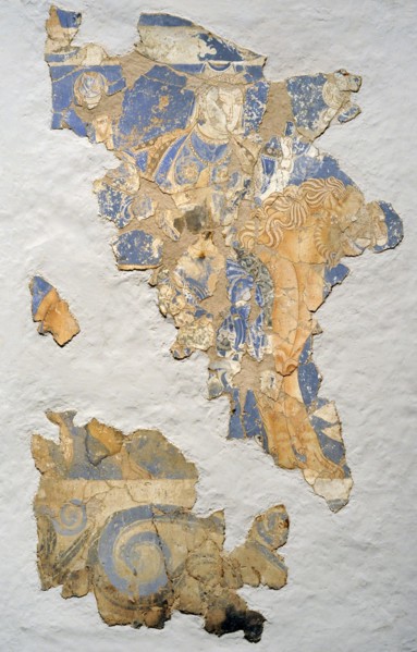 Four-armed goddess on a lion.