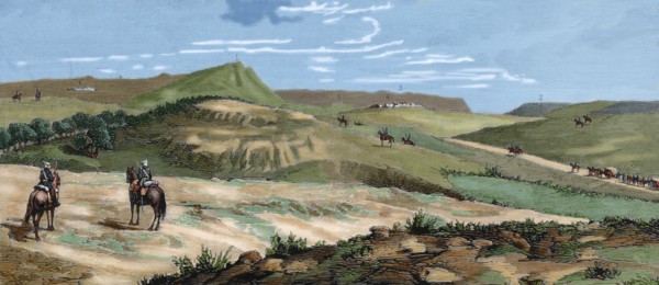 Scenery where military operations against Estella have been verified in 1876.
