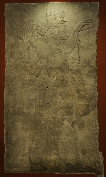 Deity by the sacred tree.