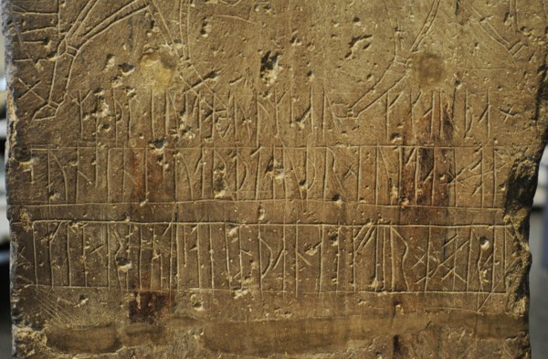 Alstad Stone with runic inscription.