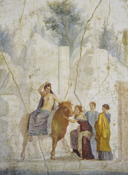 The Abduction of Europe. Roman fresco attributed to Master Chiaro.
