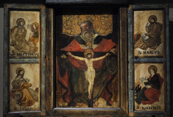 Triptych with the Holy Trinity.