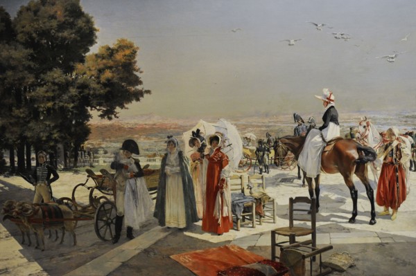 Napoleon I and the king of Rome at Saint-Cloud in 1811.