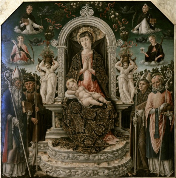 Virgin with the Child with Saint Augustine, Saint Roch, Saint Louis of Toulouse and Saint Nicholas of Bari.