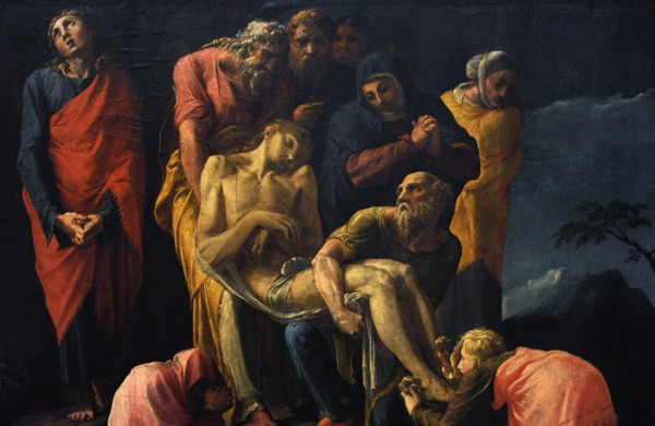 Transport of Christ to the grave.