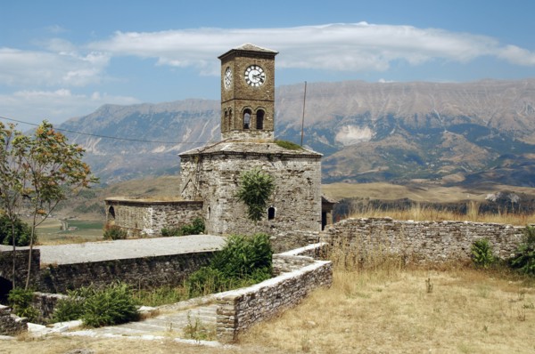Castle and clock tower.