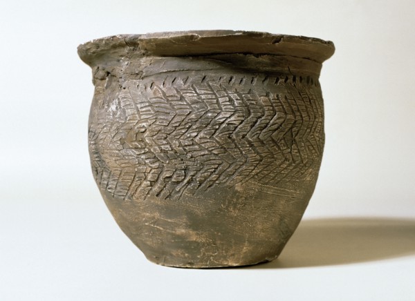 Prehistory. Iron Age. Pot. Terracota. 7th-6th c. BC. From Turo de les Mentides, near Manlleu, Catalonia. Spain.