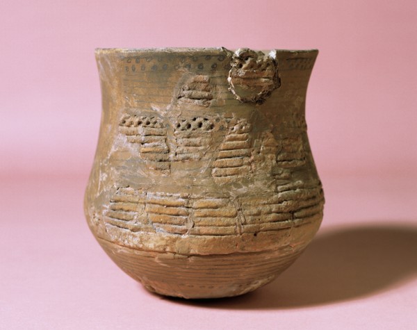 Prehistory. Bronze Age. Vessel. Bell Beaker. From Aiguafreda, Catalonia. Episcopal Museum. Vic. Spain.