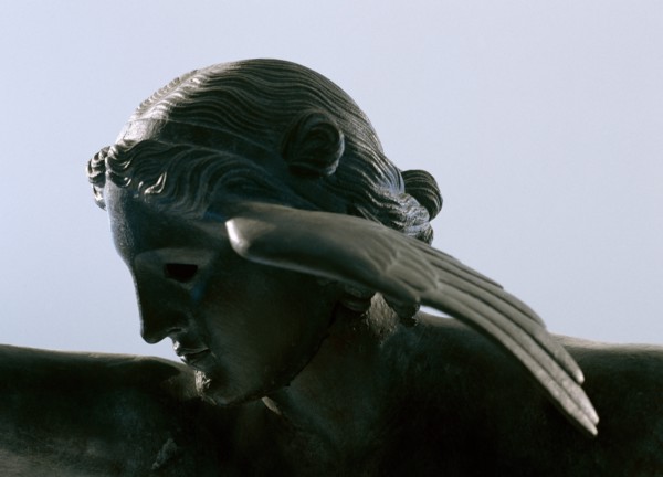 Hypnos. Personification of sleep. Statue. Spain.