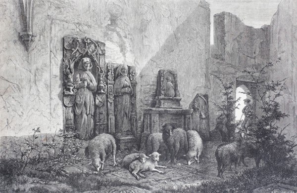 the ruin of the monastery church of Unterringingen