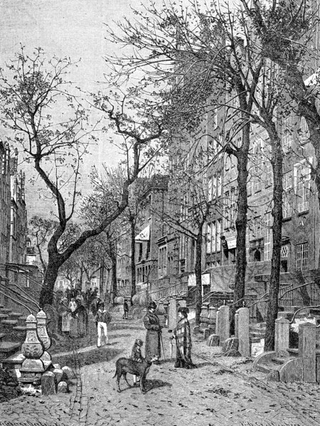 Rue du Saint-Esprit street in Gdansk