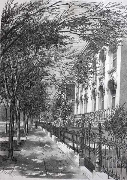 view of a main avenue of Chicago