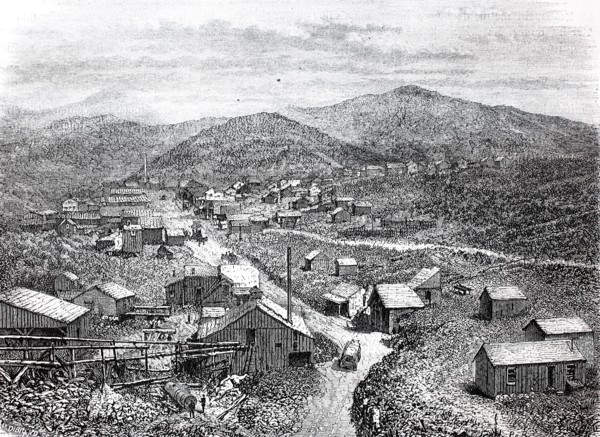 Silver City in the mountainous area of central Tulare County