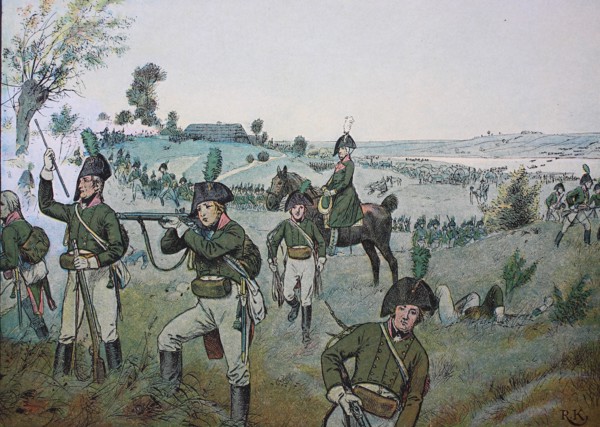 the rear of the corps of Blücher