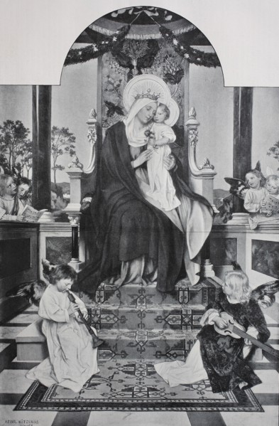 Madonna on the throne