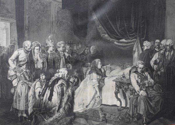 the death  bed of Joseph II