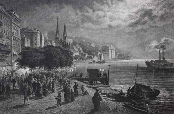 a summer evening at Lucerne