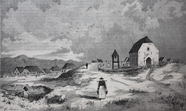 the church and the cemetery of Juist