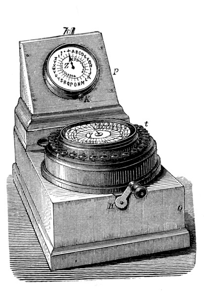a needle telegraph produced by Charles Wheatstone  /  ein Zeigertelegraf von Charles Wheatstone