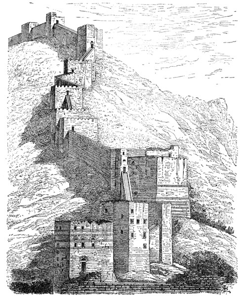the fortress walls of Antiochia