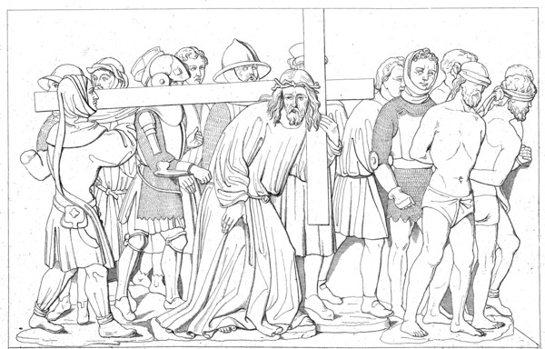Jesus Christ Carrying the Cross on his way to his crucifixion