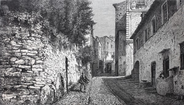 Straße in Bordighera