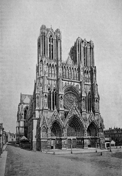 Notre-Dame de Reims cathedral in the northern French city of Reims is one of the most architecturally important Gothic churches in France