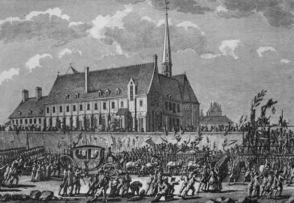 The King and Queen led to Paris