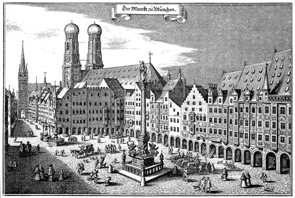 The marketplace in Munich