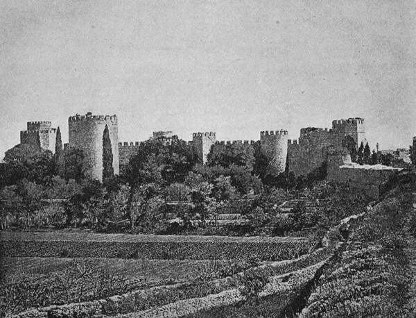 Castle of the seven towers in Constantinople