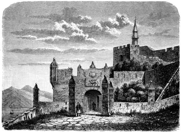 The Venetian gate of the fortress of Koron