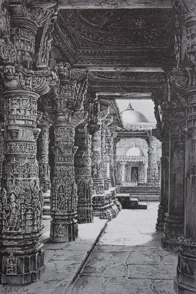 Dilwara temples near Mount Abu in the Indian state of Rajasthan are among the highlights of Jainist art; they are an important pilgrimage site for Jainas from all over India  /  Dilwara-Tempel bei Mou...