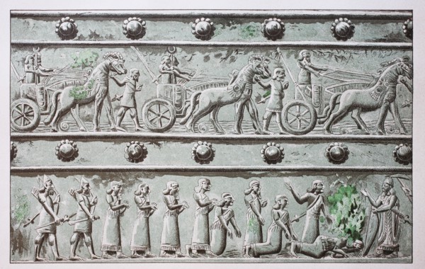 Relief on the bronze gate of Balawat