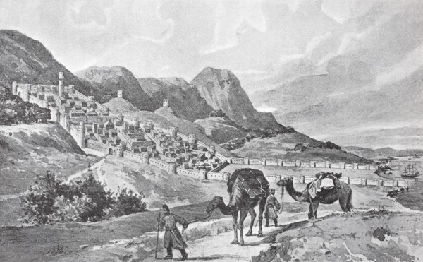 Derbent and the Caucasian Wall at the beginning of the 19th century