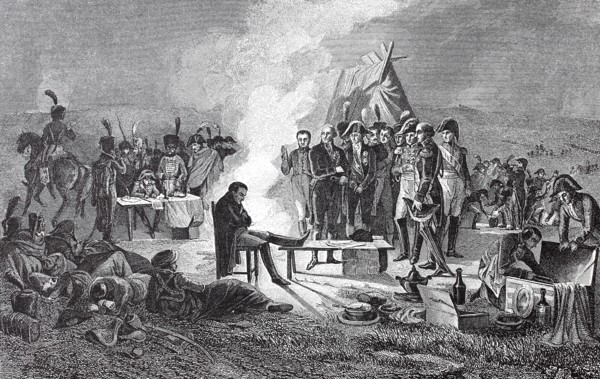Napoleon's bivouac on the Wagram battlefield on the night of July 5 to 6