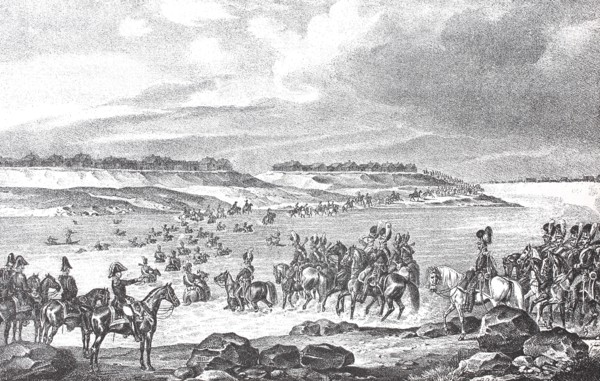 Crossing over the Daugavovichy River on July 24