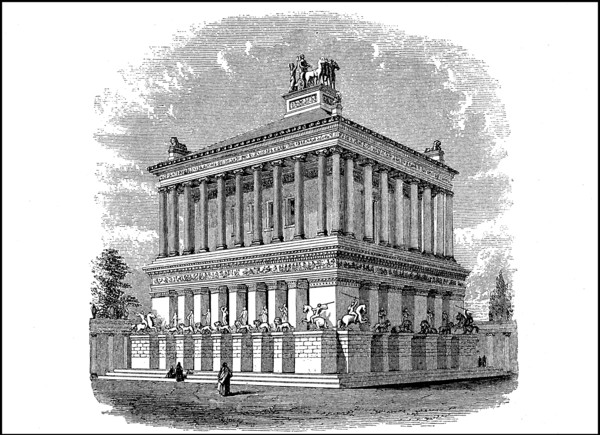 The Mausoleum at Halicarnassus or short Maussolleion was the magnificent tomb of Maussolos