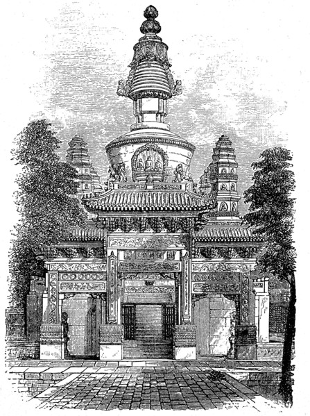 Eingan to a Buddhist monastery in Beijing