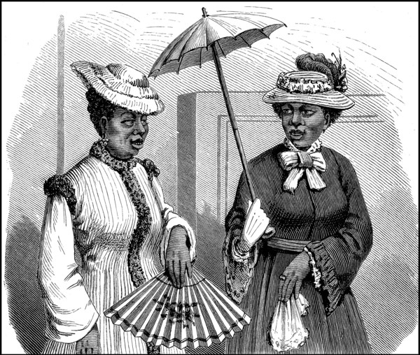 Dark-skinned women in North America