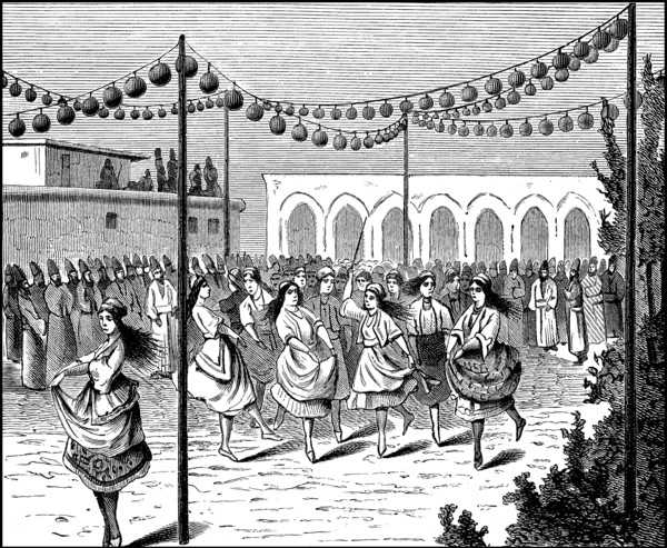 Persian wedding party
