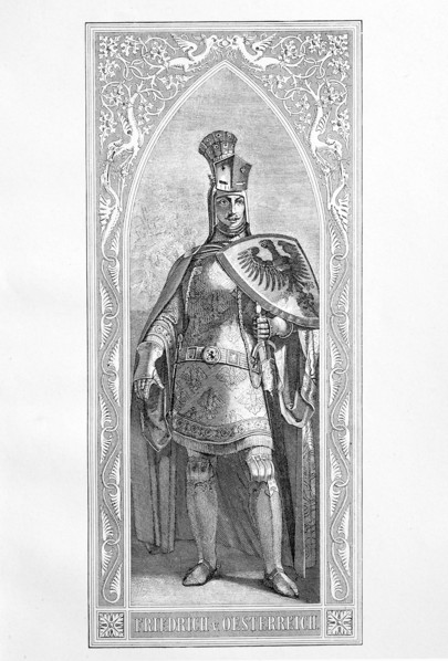 Frederick the Fair (* 1289, † January 13, 1330) from the noble family of Habsburg was from 1314 Roman-German King  /  Friedrich der Schoene (* 1289; † 13. Januar 1330) aus dem Adelsgeschlecht der Habs...