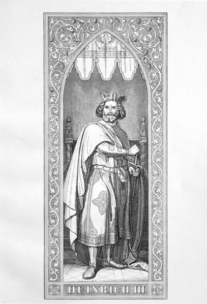 Henry III. (* October 28, 1016; † October 5, 1056) was from the family of Salian of 1039 until his death in 1056 King and since 1046 emperor in the Holy Roman Empire  /  Heinrich III. (* 28. Oktober 1...