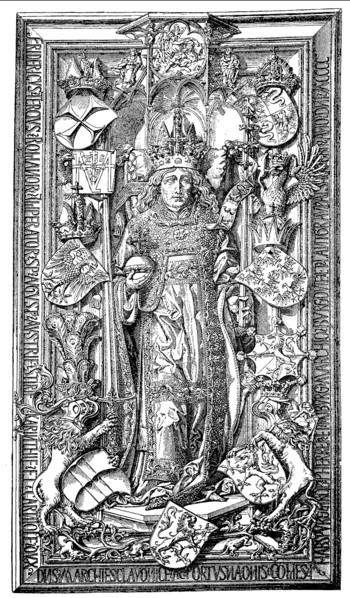 Gravestone of Emperor Friedrich III in the Stefansdom in Vienna