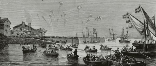 Journey of the King and Queen of Spain to Galicia