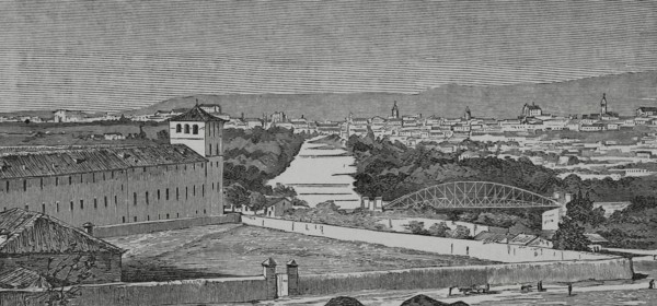 Spain, Valladolid, Panoramic view of the city