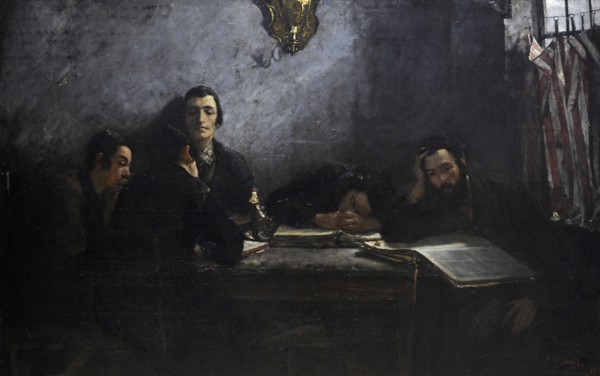 Samuel Hirszenberg, School of Talmudists, 1887