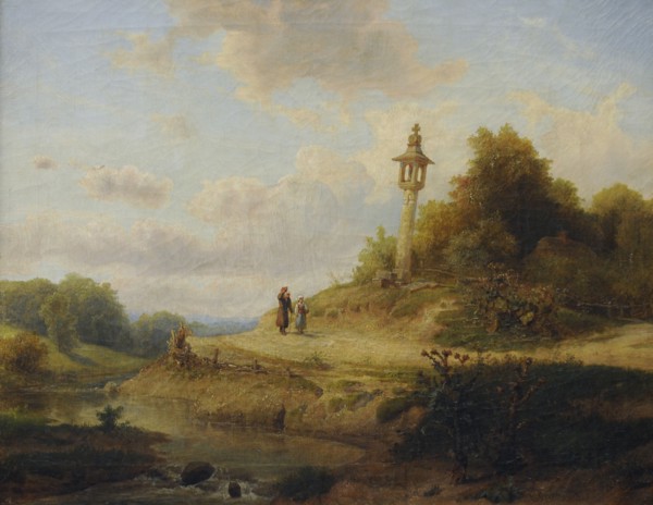 Wojciech Gerson, Path by a Stream, 1854