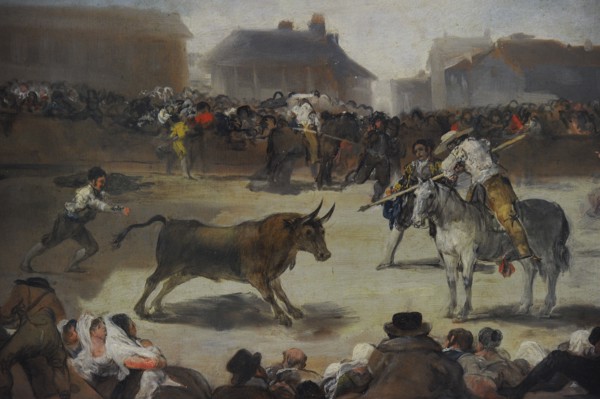 Francisco de Goya y Lucientes, Bulls in a town, 1808-1812